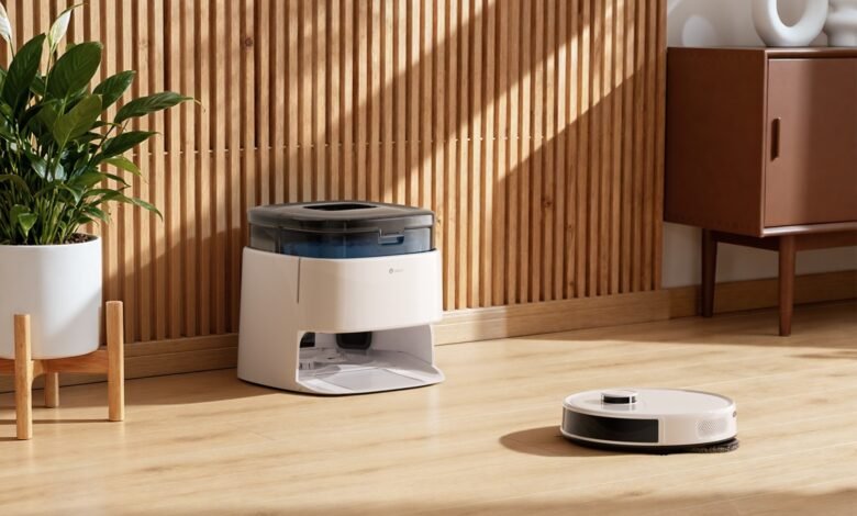 Imagen del robot aspirador Lefant M3 en acción