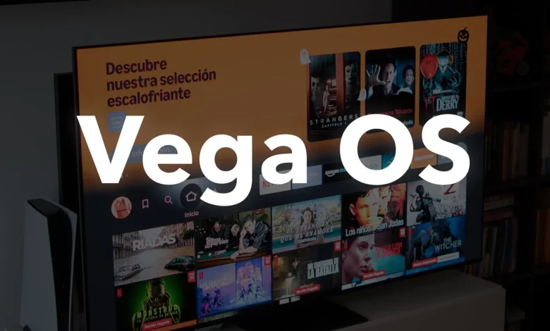 Imagen de un dispositvo Amazon Fire TV con Vega OS