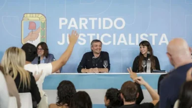 Máximo Kirchner en una reunión del PJ Bonaerense