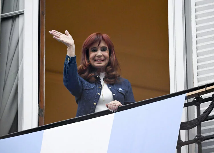 Foto de Cristina Kirchner en el Sanatorio Otamendi