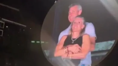 Foto de Kristin Cabot y Andy Byron en el concierto de Coldplay