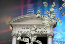 Gráfico del tipo de cambio del dólar en Argentina