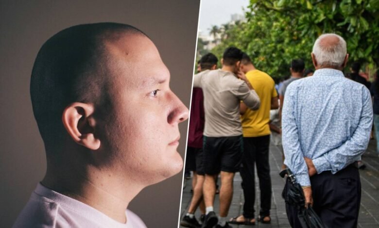 Imágenes de calvicie y estrés