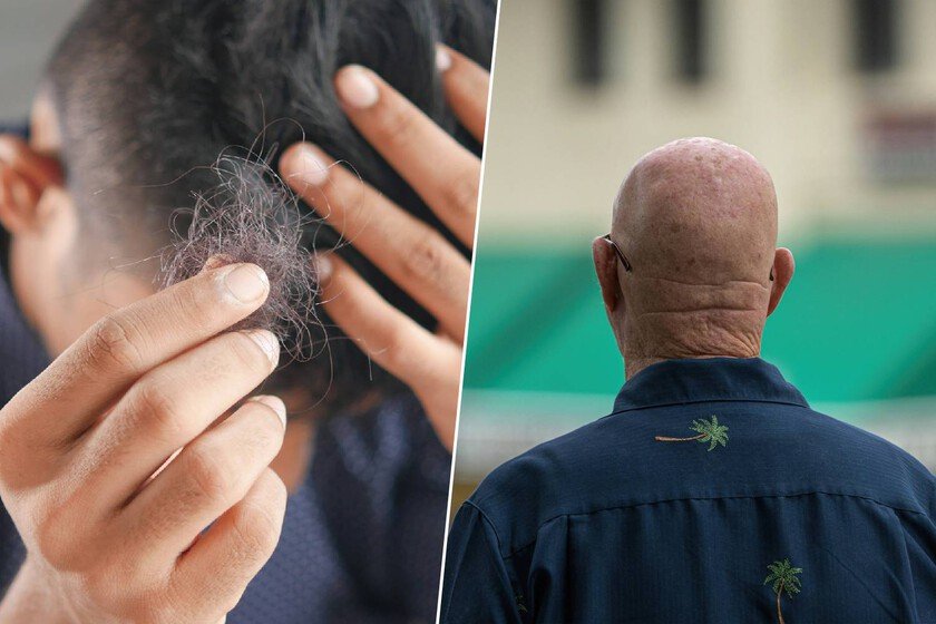 Persona lavándose el cabello en la ducha