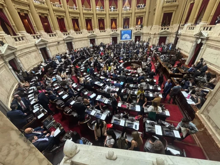 Sesión en la Cámara de Diputados