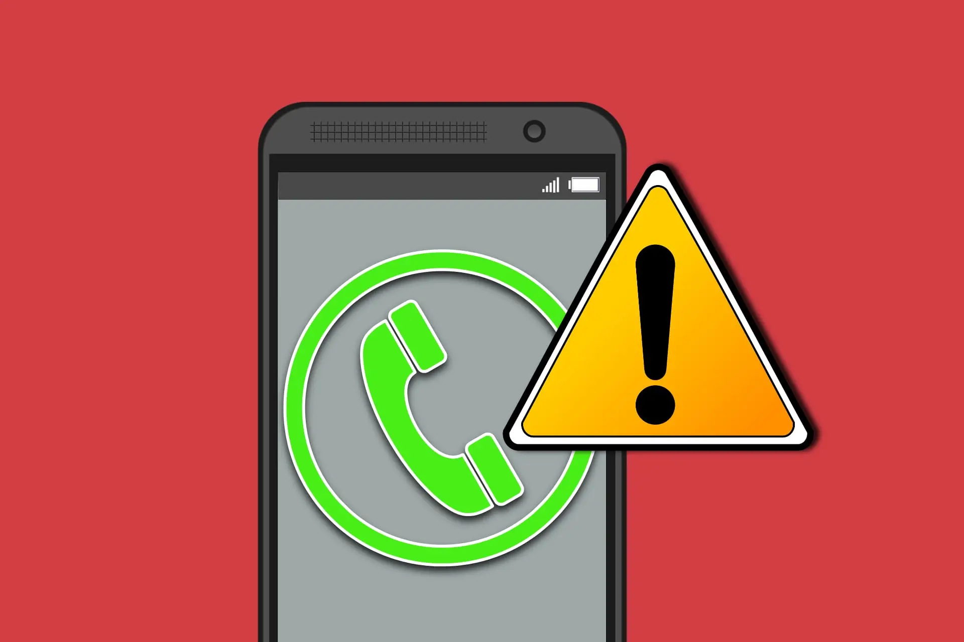 Imagen de un teléfono Android con una pantalla de llamada