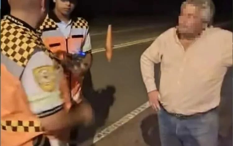 Policía Caminera detiene a conductor sin licencia en Ruta E-34