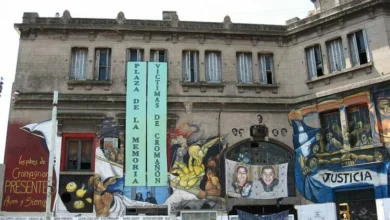 Fotografía de la discoteca República Cromañón después de la tragedia