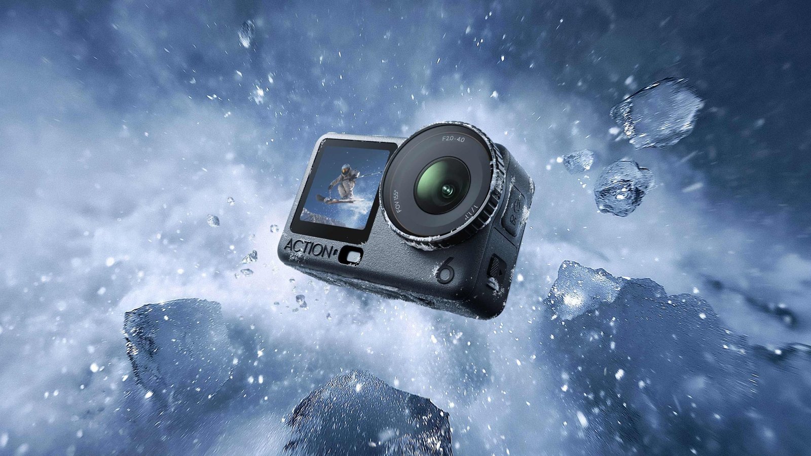 Imagen de la cámara DJI Osmo Action 6 en acción