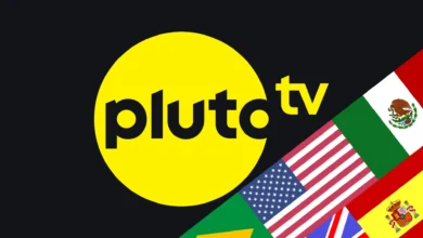 Pantalla de Pluto TV mostrando variedad de canales