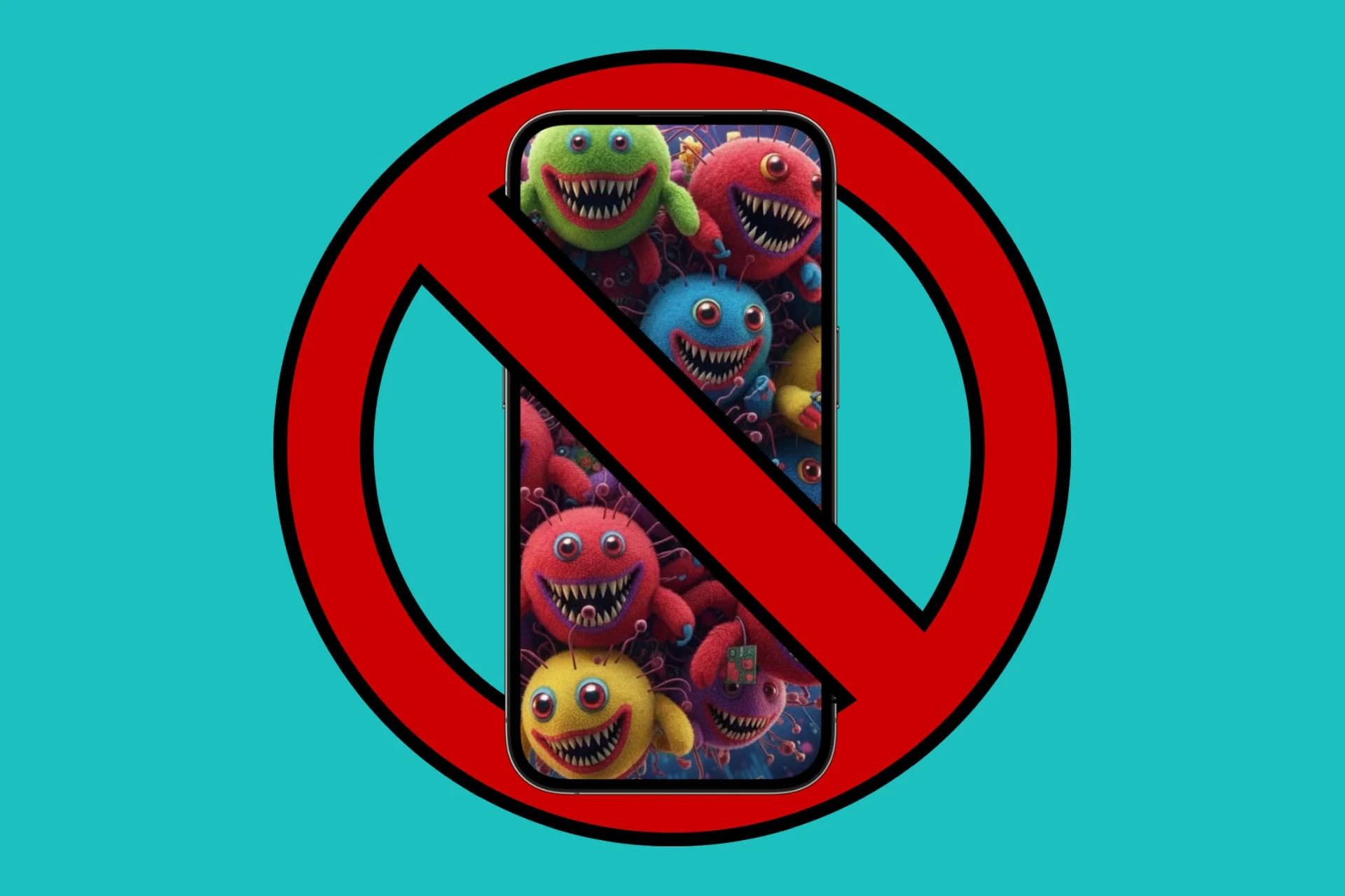 Imagen de un teléfono móvil con una pantalla de carga