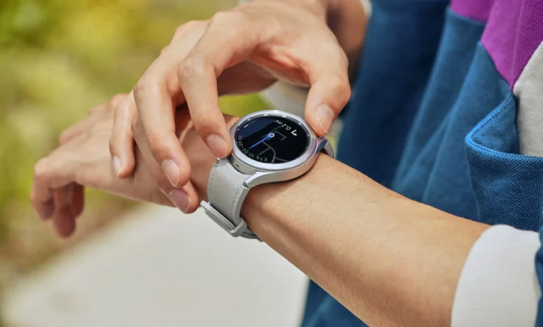 Imagen del Galaxy Watch 4 con la pantalla siempre encendida
