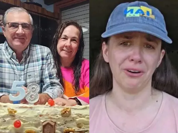 Imagen de un accidente vial con una camioneta chocada contra un árbol