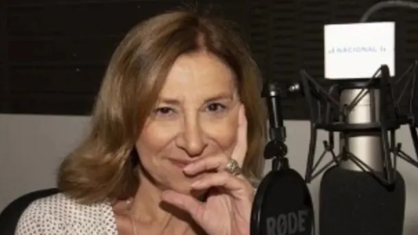 Foto de Alicia Cuniberti, locutora de Radio Nacional