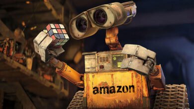 Imagen de la tienda de Amazon con robots