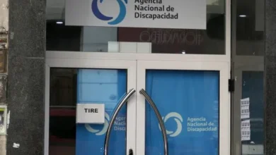 Imagen de un certificado de discapacidad con un sello de 'falso' impreso