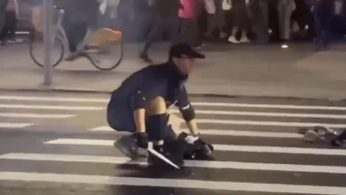Imagen de la Estación Central de Taipei después del ataque