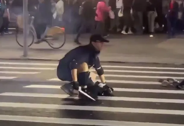 Imagen de la Estación Central de Taipei después del ataque