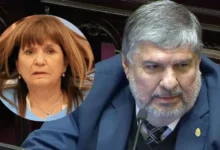 José Mayans y Patricia Bullrich en el Senado