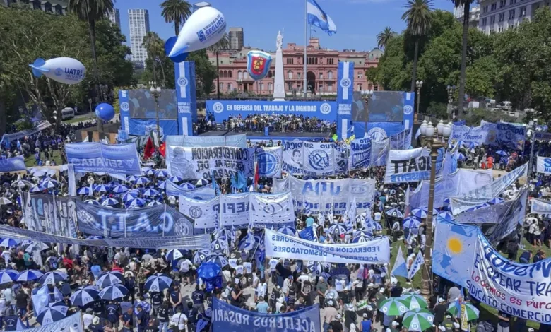 Una multitud se reunió en la marcha de la CGT