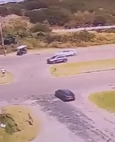 Imagen de un accidente de tránsito en Punta del Este
