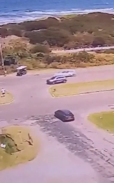 Imagen de un accidente de tránsito en Punta del Este