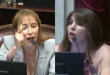 Senadoras en el recinto del Senado durante el debate del Presupuesto 2026