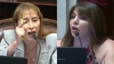 Senadoras en el recinto del Senado durante el debate del Presupuesto 2026