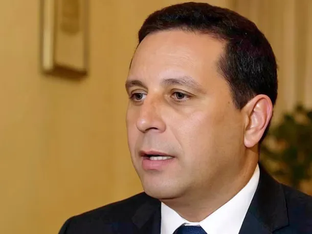 Daniel Garbellini en una reunión en la Agencia Nacional de Discapacidad