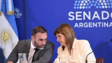 Senadora Patricia Bullrich anunciando el dictamen para el Presupuesto 2026