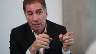 Diego Santilli en una reunión del Senado