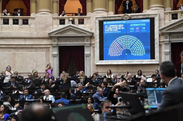 Sesión de la Cámara de Diputados durante el debate del Presupuesto 2026