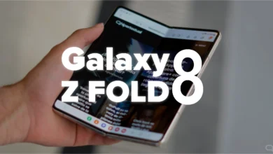 Imagen del Galaxy Z Fold 8 con su cámara mejorada