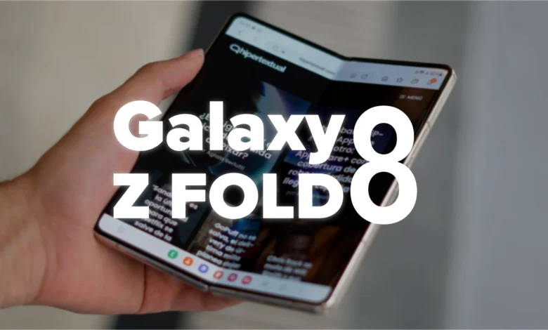 Imagen del Galaxy Z Fold 8 con su cámara mejorada