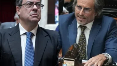 Germán Martínez y Bertie Benegas Lynch en la Cámara de Diputados