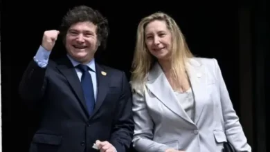 Javier Milei y los Granaderos a Caballo en la Casa Rosada