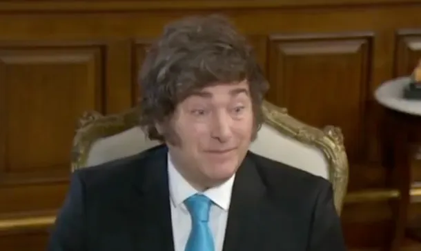 Javier Milei durante una entrevista sobre el Presupuesto 2026