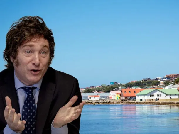 Javier Milei durante una conferencia de prensa