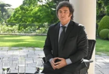 Javier Milei en la Quinta de Olivos durante la Nochebuena