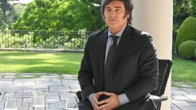 Javier Milei en la Quinta de Olivos durante la Nochebuena
