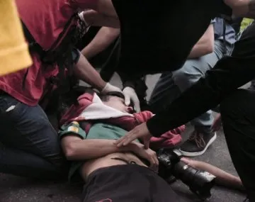 Fotografía de Pablo Grillo, el fotoperiodista agredido por Gendarmería