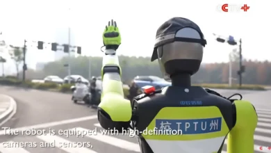 Robot de tráfico en China