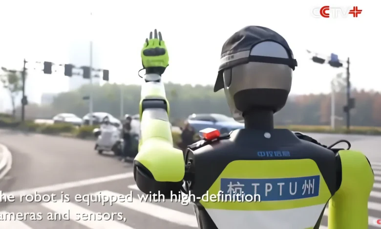 Robot de tráfico en China