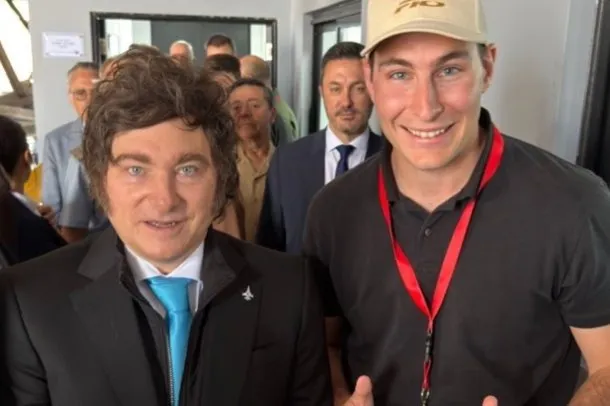 Nicolás Promanzio, panelista de Carajo, junto a Daniel Parisini, alias Gordo Dan.