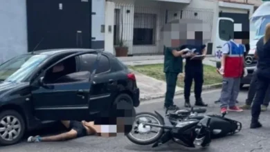 Policía en el lugar del tiroteo en Quilmes