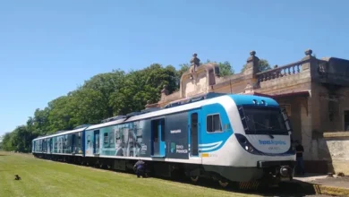 Tren en estación de Buenos Aires
