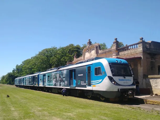 Tren en estación de Buenos Aires