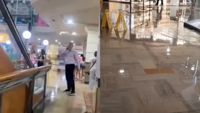 Imágenes del Unicenter inundado luego del temporal en el AMBA