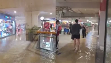 Imágenes de Unicenter inundado durante el temporal