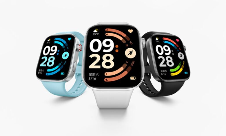 Imagen del Redmi Watch 6 en diferentes ángulos y con distintas correas